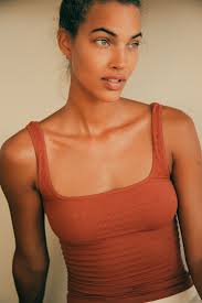 free people brown tank