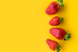 Yellow screen 1 hour background 16:9use this yellow screen to clean your computer screen, television screen, or any lcd screen you may have. Strawberries With Yellow Background Free Stock Photo Picjumbo