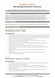 Discover how to write an effective arts resume by checking out livecareer's biology resume examples, writing tips and professional resume builder. Laboratory Technician Resume Samples Qwikresume