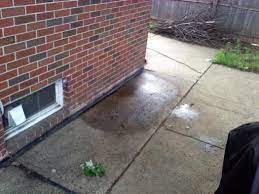 It may be necessary to grind any bumps or ridges flat with surface. Patio Sloped Towards The House What To Do Doityourself Com Community Forums