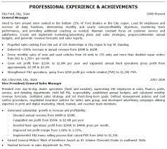 Compliance with initial order details. Automotive Resumes General Manager Resume Sample Ihireautomotiveprofessionals