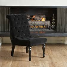 Shop online for chairs and benches in modern upholstery such as velvet, leather and rattan. Aberdeen Tufted Black Velvet Dining Chair Modern Living Room Los Angeles By Gdfstudio Houzz Uk