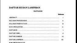 Check spelling or type a new query. Contoh Daftar Isi Skripsi Dan Makalah Yang Baik Dan Benar Lengkap