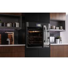 Open the oven door and lay out paper towel sheets so that they cover the entire oven glass, or if have any other tips or tricks on how to clean the glass oven door? Ge Profile Pts700rsnss 30 Smart Built In Convection Single Wall Ove