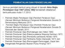 Dalam majlis perundingan gaji negara. Pelaksanaan Perintah Gaji Minimum 2012 Akta Majlis Perundingan
