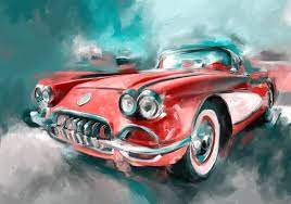 Vintage Car Painting By Gallery 31 Car Painting Vintage Cars Car Art
