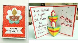 At diwali, oil lamps are lit to symbolize good winning over evil, and to remind people of their own inner light. Diwali Card Diwali Pop Up Diya Card How To Make Greeting Card For Diwali Handmade Diwali Card Youtube
