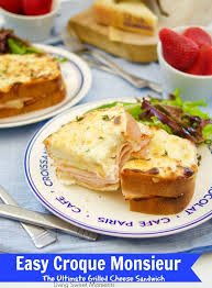 Easy Croque Monsieur Sandwiches Living Sweet Moments Croque Monsieur Easy Dinner Recipes Sandwiches