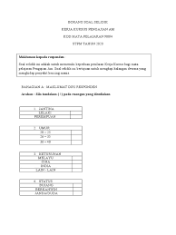 Check spelling or type a new query. Borang Soal Selidik 2 Docx