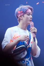 Jin With Pink Headband And Pink Mic Di 2020 Gambar