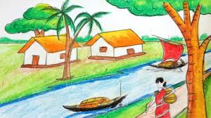 How To Draw Beautiful Riverside Scenery Drawings Natural Scenery Scenery Affordable and search from millions of royalty free images, photos and vectors.
