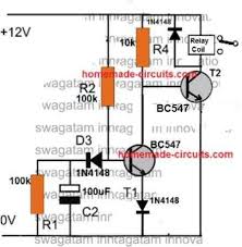 Image result for relay delay circuit