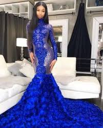 Upload your photo for mermaid bateau swep train peach stretch satin lace bridesmaid dress. Royal Blue Rose Silver Sequin Long Mermaid Prom Gown Mermaid Gown Prom Prom Gown Gowns