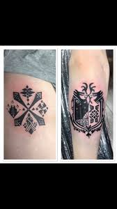 The bow and arrow tattoo design is a tattoo that can be seen on the symbol of freedom and tribal. Downers Grove Tattoo Co Gammer Tattoos One Thigh One Arm Couple Clients Got Monster Hunter Tattoos By Eli Scott For More Tattoo Content Follow Thereal Eliscott Facebook