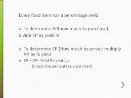 As Purchased Vs Edible Portion Ppt Download