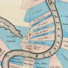 Normans Chart Of The Lower Mississippi River 1858 Image