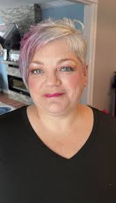 Wish I had a before pic ... We did a dark brown base with caramel glaze  over the highlights. Great fall look 🍫 🍂🍁