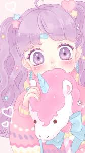 Anime, anime girl, art, background, beautiful, beauty, cartoon, chibi, color, colorful, cute baby, design, drawing, fashion, fashionable, girl, illustration, illustration girl, inspiration, kawaii, luxury, pastel, pretty, purple, wallpaper, wallpapers, we. Anime Girl Aesthetic Kawaii Wallpapers Wallpaper Cave