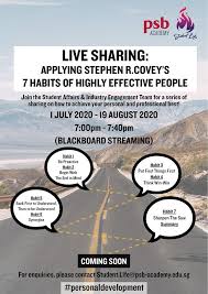 7 Habits Of Highly Effective Peoples Live Sharing In 2020 Highly Effective People Engagement Team 7 Habits