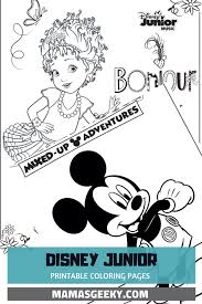 Disney coloring pages for creative kids and parents. Free Printable Disney Junior Coloring Pages Disney Music Playlists