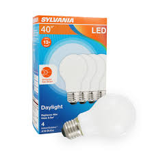 This bulb is designed for long life and basic down road visibility. Sylvania Led Reduced Eye Strain A19 Light Bulb 40w Equivalent Medium Base Dimmable Frosted 5000k Daylight 4 Pack Walmart Com Walmart Com