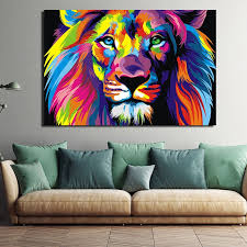 Some birds may be unremarkable, and some may look unbelievably beautiful, like a work of art which you'll for sure want to set as a wallpaper! Xinq Modern Home Decoration Colorful Male Lion Wall Art Wild Animal Canvas Unframed Prints On Waterproof Poster For Living Room Walmart Canada