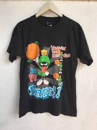 Look through a range of typography tees, tv & movie tees, art and design tees, vintage tees and pop culture tees. Vintage 90s Marvin The Martian Warner Bros Rap Tees Hip Hop Style T Shirt S