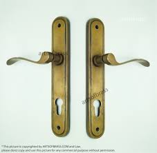 Hardware, lighting, switchplates, tile, home accents 9 40 Set Vintage Classic Retro Entry Door Handles Brass Main Door Handle