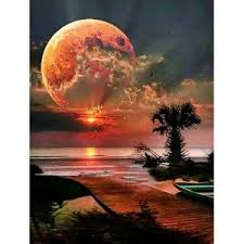 Full Drill Diy Diamond Painting Giant Planet Cross Stitch Kits Embroidery Decors In 2020 Diamond Painting Painting Pictures