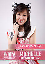 Hasil gambar untuk foto Michelle Christo Kusnadi Jkt48