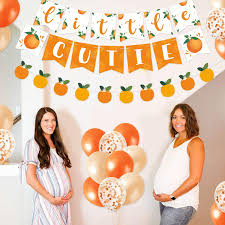 Now let's dig into all of the different options and types of little cutie baby shower invitations on this page. Buy Little Cutie Baby Shower Decorations Little Cutie Is On The Way Banner Citrus Garland Orange Cake Topper Cupcake Toppers Balloons For Hey Cutie Birthday Party Supplies Tangerine Theme Baby Shower Clementine