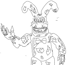 You can now print this beautiful nightmare bonnie fnaf coloring page or color online for free. Nightmare Bonnie Fan Art By Headsetart On Deviantart