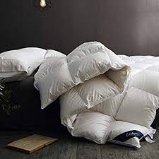 Amazon Com Globon Fusion White Goose Down Comforter King Size Heavy Weight For Winter 60oz 650 Fill Power 100 Down Comforter Down Comforters King Comforter