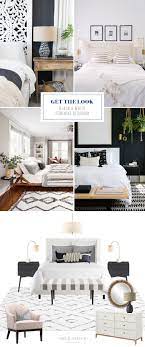 Get The Look Black White Feminine Bedroom Feminine Bedroom White Bedroom Furniture Black And White Furniture