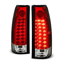 1988-1998 Chevy/GMC LED Tail Lights (Red/Clear)