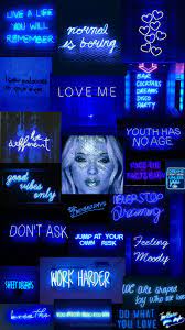 Tons of awesome blue aesthetic neon wallpapers to download for free. Zara Larsson Aesthetic Blue Neon Lights Wallpaper By Livelikelushlifewps On Deviantart