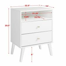 Bedroom bedside furniture nightstand set of. Mercury Row Alyssa 2 Drawer Nightstand Reviews Wayfair