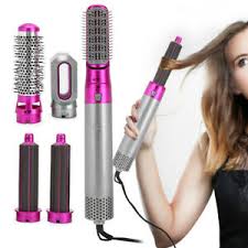 Hair dryer brushes vs flat irons vs curling irons. 5 In 1 Electric Hair Dryer Volumizer Brush Hot Air Brush Comb Salon Curling Iron Ebay