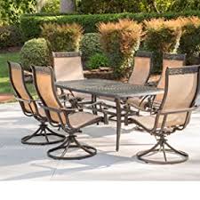 35 h x 25 l x 25 w 18lbs. Amazon Com Hanover Mandn5pc P Manor 5 Piece Outdoor Dining Set Patio Lawn Garden