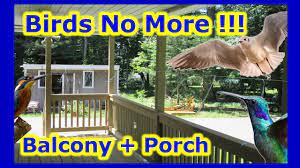 How do i keep birds off my porch? No More Bird Poops Easy Diy Birds Deterrent Repellent Prevention For Porch Deck Balcony Youtube