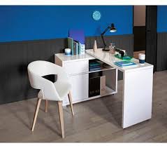 Bureau D Angle Space Blanc Brillant Bureaux But Con Imagenes Diseno De Interiores Muebles Salon Muebles