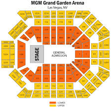 Mgm Grand Garden Arena Las Vegas Tickets Schedule
