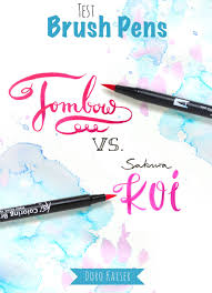 Tombow Vs Sakura Koi Which Brush Pens Are Better