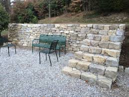 Escalier En Pierre Calcaire Et Mur De Soutenement En Pierre Seche Escalier En Pierre Mur De Soutenement Pierre Seche