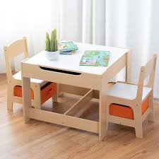 Delta children mysize kids' wood table and chair set 2 chairs included. Childrens Table And Chairs With Storage Buy Clothes Shoes Online