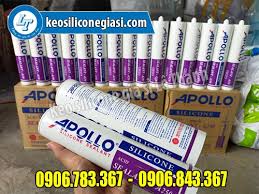 BỎ SỈ KEO APOLLO SILICONE SEALANT A250 MÀU TRẮNG TRONG, SỮA