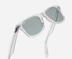 Ray Ban Glasses Black And Clear The Ray Ban Wayfarer Goes Transparent For Two Of Europe S Biggest Music Festivals Transparent Sunglasses Men Transparent Sunglasses Clear Glasses Frames