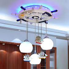 Children Pendant Lights Living Room Restaurant Boy Girl Bedroo Sea Boat Rudder Creati Modern Lighting Chandeliers Living Room Restaurant Children Pendant Light