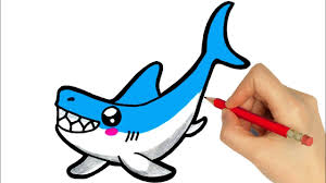 Draw a round eye, then an erect fin on the back. How To Draw A Shark Easy Drawing A Shark Step By Step Youtube