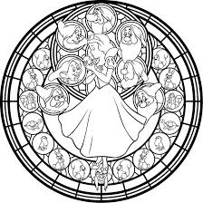 Disney Snow White Stained Glass Coloring Page Snow White And The Seven Dwarfs Akili Am Snow White Coloring Pages Disney Coloring Pages Disney Stained Glass